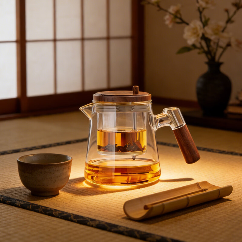 Jing Hong Yun True Bare Price Glass Teapot with Press Filter High Temperature Tea Water Separation Transparent Kettle