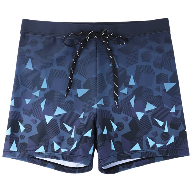 F.DYRAA Men's Swim Trunks, Boxer Style, Anti-Embarrassment, for Hot Springs And Beach, Youth Swimming Trunks, Three-Piece Set, 20275 Gray, 3XL