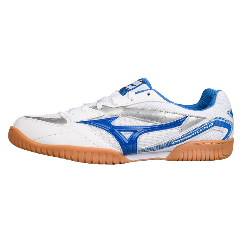 Mizuno Table Tennis Shoes for Men And Women, Professional Breathable Wear-Resistant Non-Slip Sports Shoes 183028 White Blue 38.5