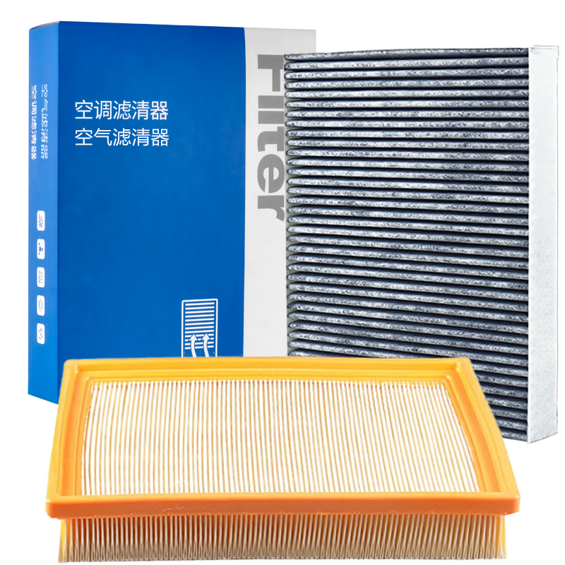 Aolin Activated Carbon Air Conditioning Filter + Air Filter Cleaner / for 2014-2016 Qijun (Including Classic) - 2.0L/2.5L