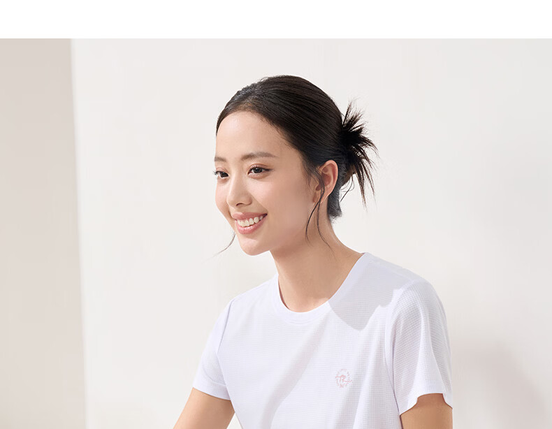 361° Women's T-Shirt Spring Summer Sports Quick-Dry Loose Casual Running Crew Neck Short Sleeve Top 662624117D-8 17