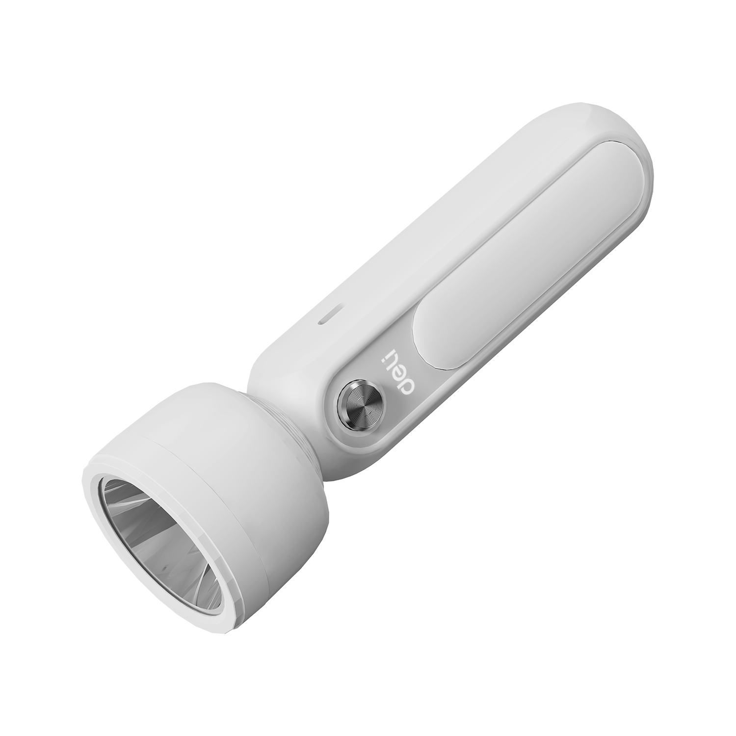 Deli Household Emergency Flashlight Main and Side Lights Dual Light Source Soft Light Reading Eye-Friendly Power Outage Emergency Camping Portable