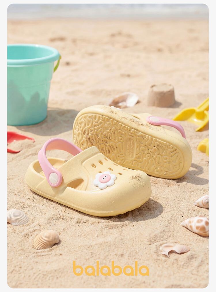 Balabala Boys' Summer Hollow-out Shoes Girls' Soft Sole Slippers Children's Indoor Slippers Toddler Beach Shoes Outdoor Wear 18