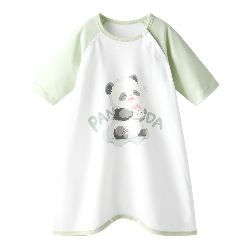 Beitaisi Baby Clothes, Spring And Summer Thin Pure Cotton Infant Pajamas, Anti-Kick Blanket, Home Air Conditioning, Children's Nightgown, Onesie