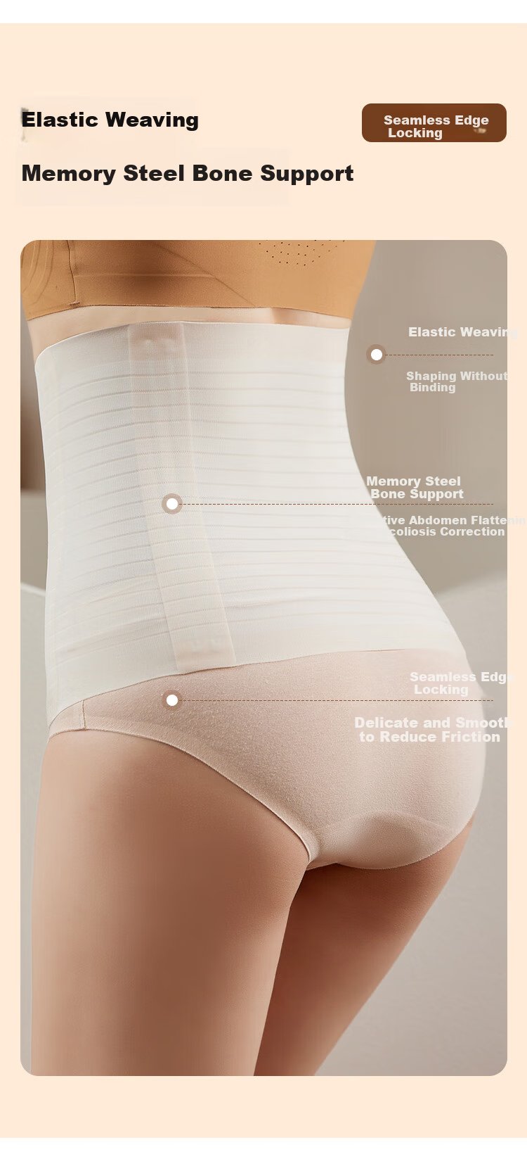 GRACEWELL Waist Shaping Belt Slimming Waist Trainer Tummy Control Postpartum Body Shaper 3
