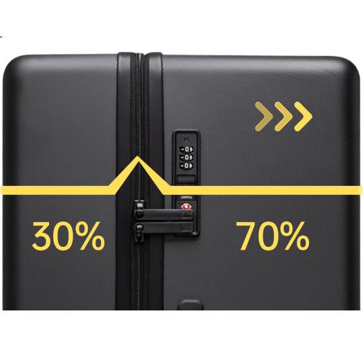 Чемодан LEVEL8 Travel Trunk Series, 24 дюйма, зеленый, с кодовым замком, унисекс