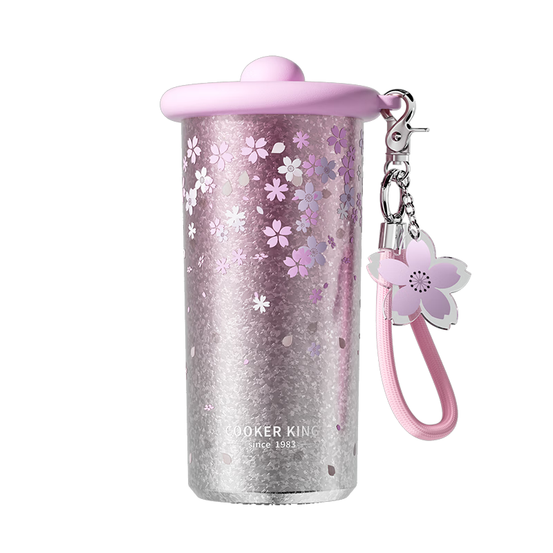 Chuida Huang Titanium Cup Gift Box Pure Titanium Insulated Cup High-Value Healthy Water Bottle 520ml Sakura Blossom