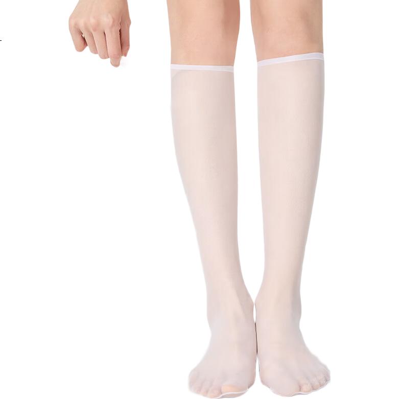 BONAS 26 New Mid-Calf Socks, Ultra-Thin Summer Women's Thigh-High Stockings, JK Sexy Non-Slip Mid-Calf Silk Stockings