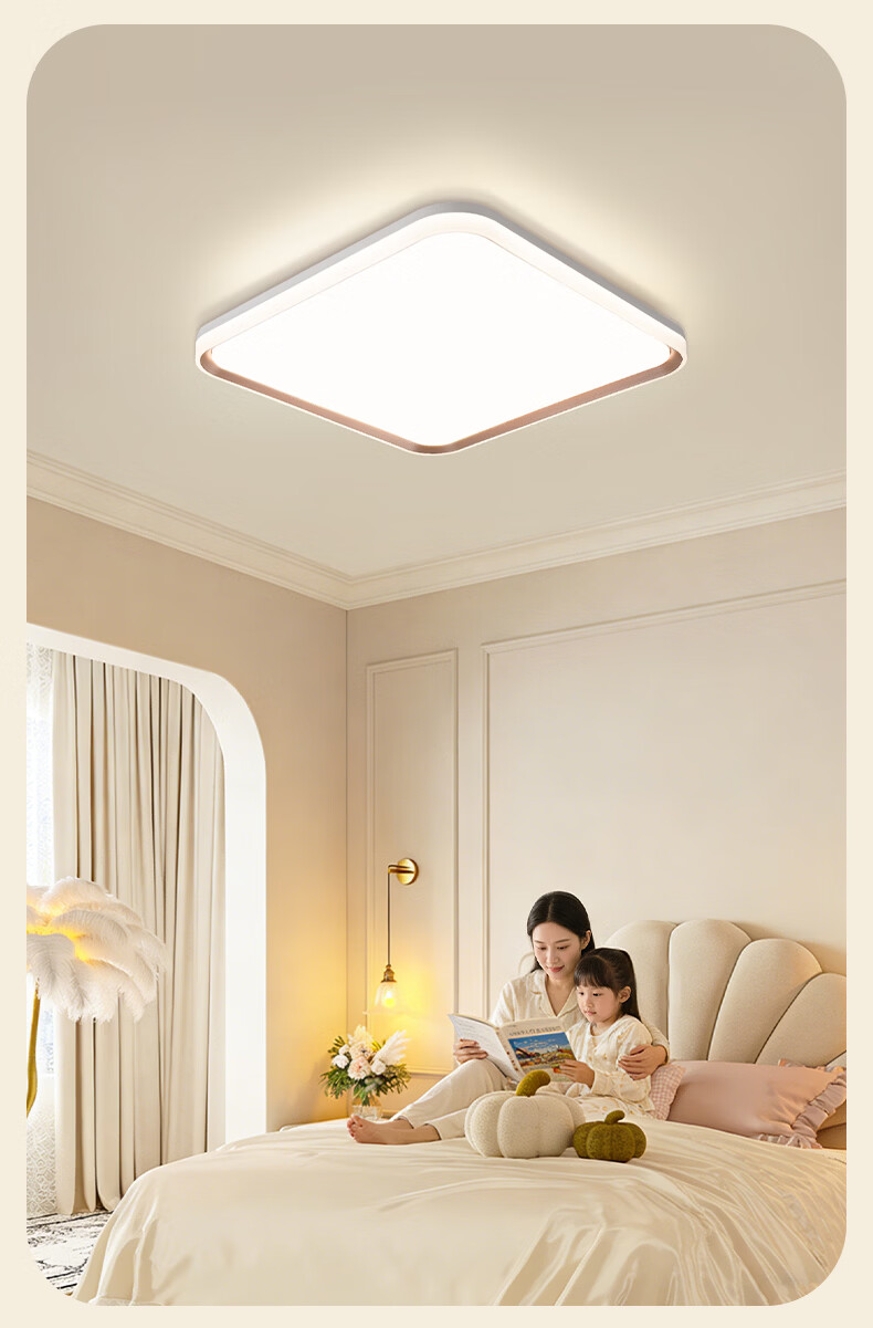 YANKON LED Ceiling Light Full Spectrum Living Room Light Smart Stepless Dimming 160W [All-Inclusive Price] 24