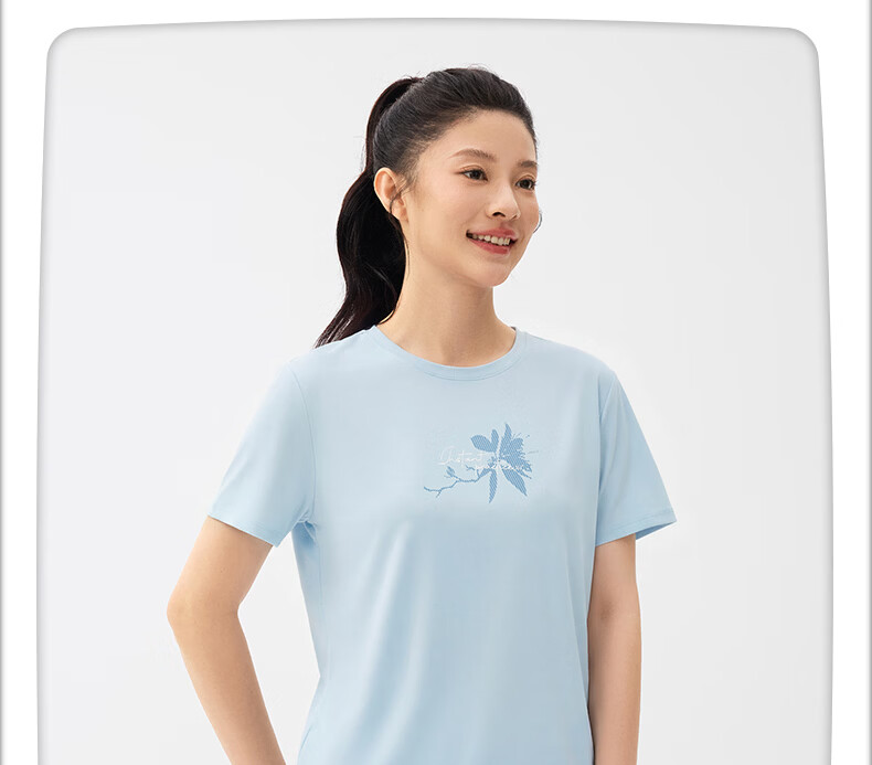 361° Women's Short Sleeve Spring Summer New Sports T-Shirt Quick-Dry Loose Casual Running Top 662624113-3 30