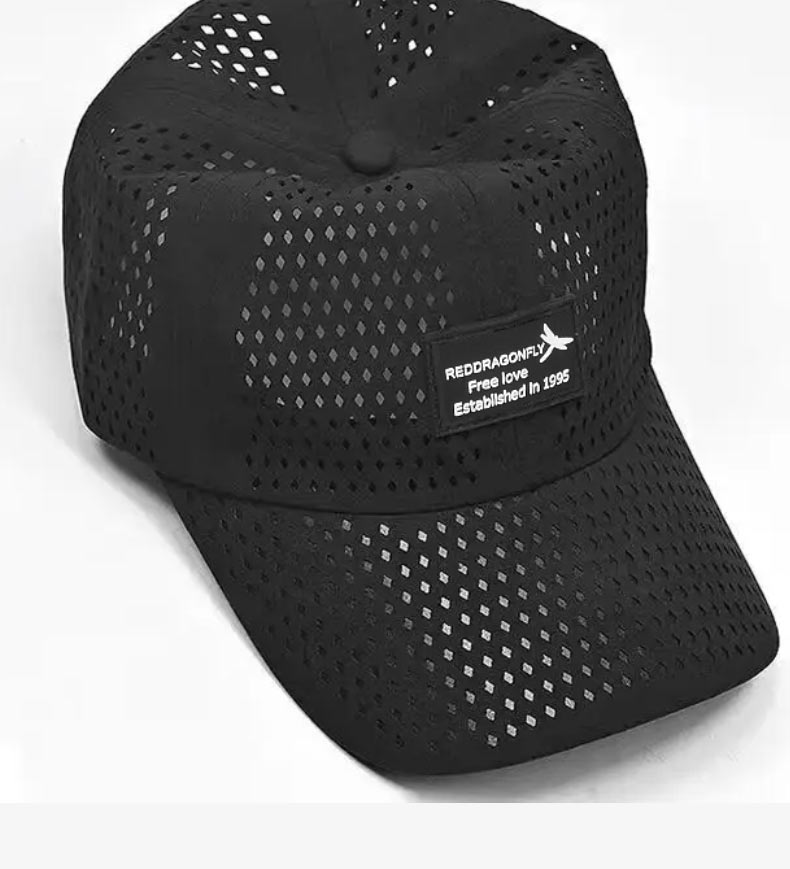 RED DRAGONFLY Hat for Men, Summer Sun Protection Quick-Dry Baseball Cap, Outdoor Fishing Sun Hat, Soft Top Mesh Sun Visor Cap for Wome 6