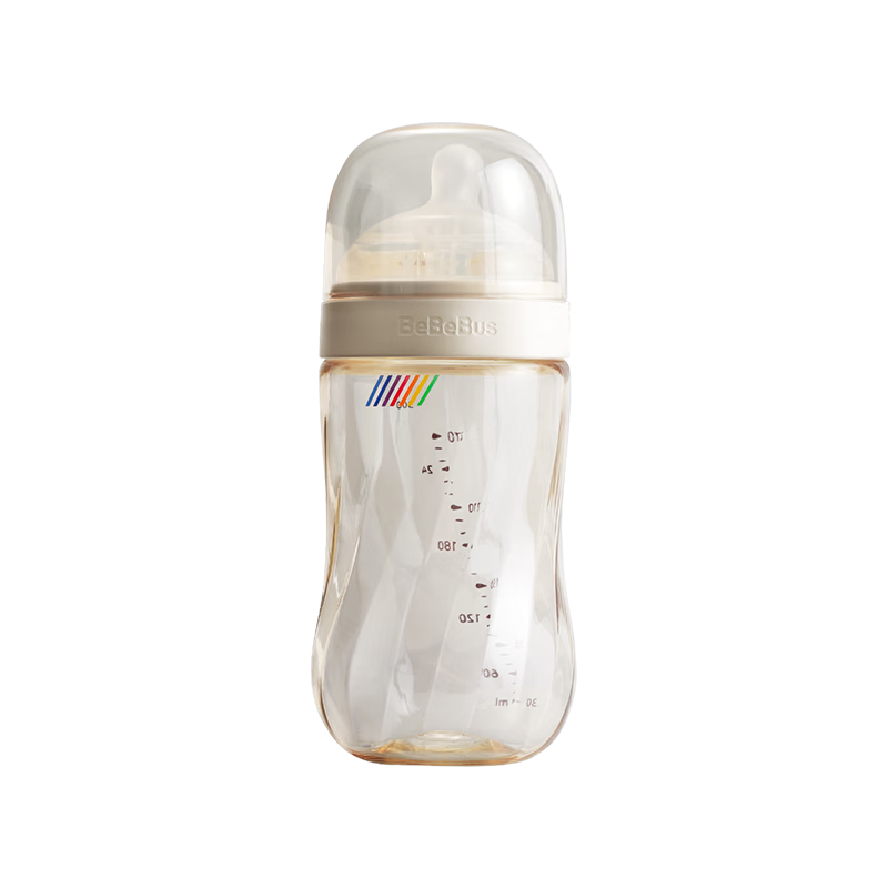 Bebebus Diamond Glow Baby Bottle 1-3 Months 300ml Newborn PPSU Eccentric Anti-Colic Anti-Choking Simulated Breast Milk Bottle