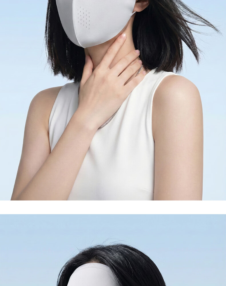 EFZ Full Face Sunscreen Mask for Women UV Protection Breathable Face Bikini Cycling Driving Ice Silk Full Face Sun Protection Mask 17
