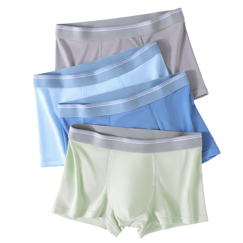 Hzasz Baby Underwear Class A Antibacterial Boxer Briefs Modal Youth Shorts Cotton Boys Puberty Underpants