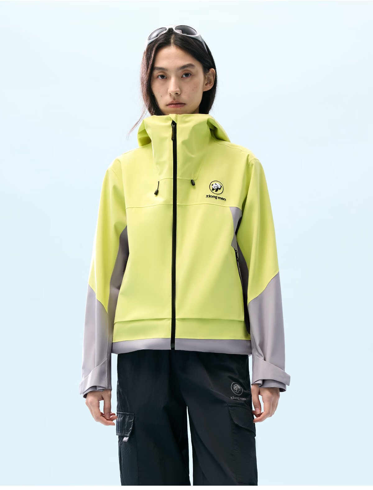 Panda Windproof and Rainproof Jacket Unisex 2026 Spring Summer Heavy Rain Waterproof Durable Outdoor Hiking Mountaineering Coat B076 36