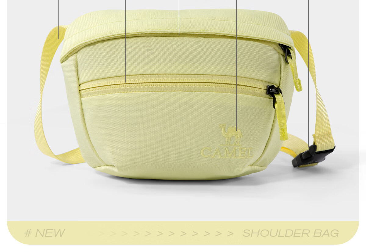 CAMEL Crossbody Small Bag Fashionable Lightweight Shoulder Bag for Women Commuting Travel Sports Waist Pack 3043 6