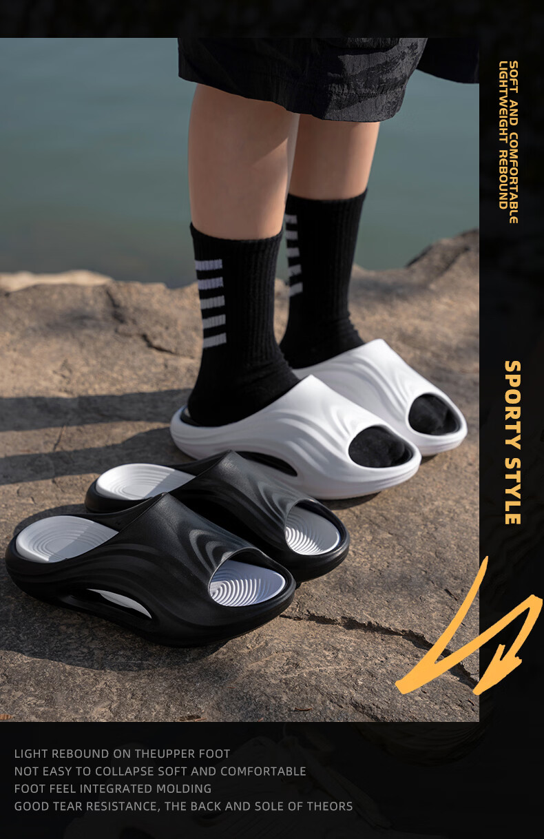 YUZHAOLIN Men's Summer Outdoor Thick-Soled Slippers Casual Trendy Cool Slippers 10