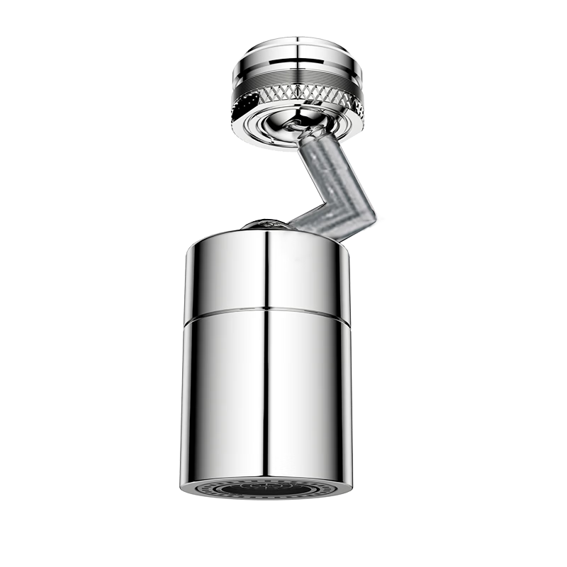JOMOO Splash-Proof Filter, 720-Degree Omnidirectional Dual-Function Curved Foot Aerator Extension Head, 02308-1C