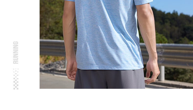 361° Men's T-Shirt Spring Summer New Sports Running Quick-Dry Loose Outdoor Reflective Short Sleeve Top 652622101-4 24