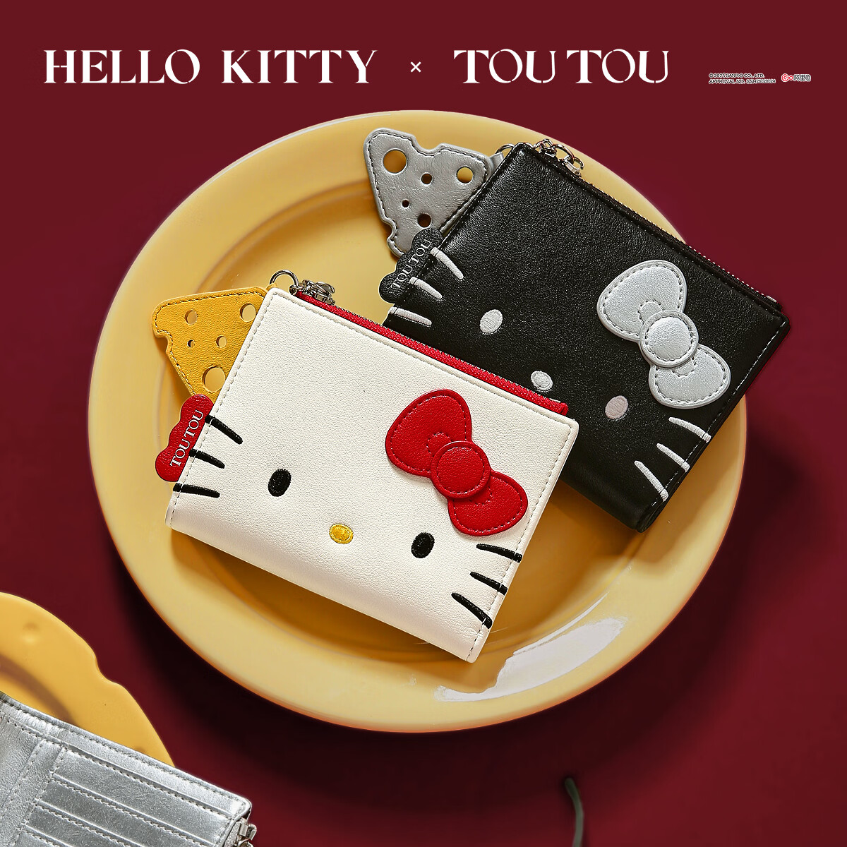 Toutou HELLO KITTY Cute ID Card Holder Storage Card Wallet Coin Purse Birthday Gift for Best Friend
