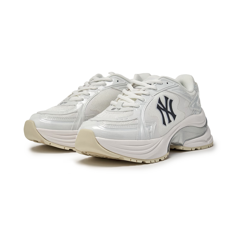 MLB Unisex Retro Patchwork Height Increasing Dad Sneakers 26 New Model 3ARNCR26N-50OWS-270