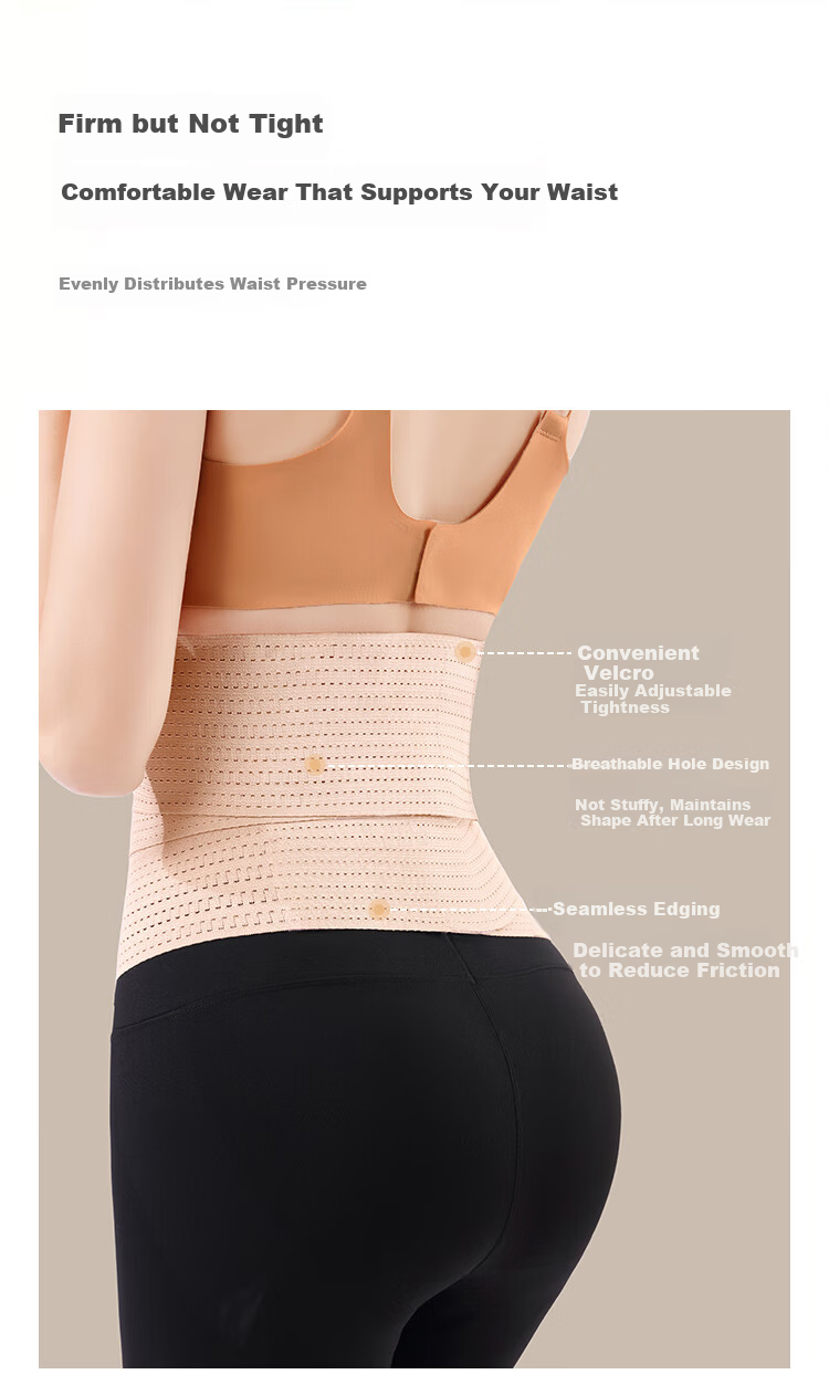 GRACEWELL Women's Summer Thin Waist Trainer Belly Slimming Postpartum Breathable Waist Support Corset Waist Cincher 5