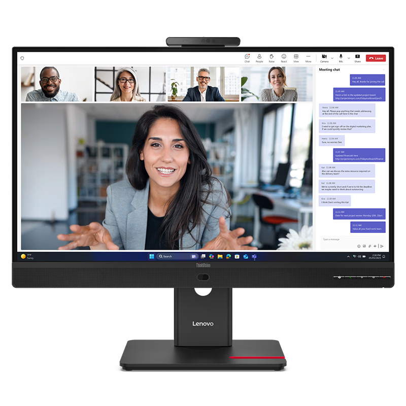 Lecoo Lenovo Laikuo Monitor 24.5-inch 75Hz Low Blue Light Flicker-Free HDMI+VGA Ports Wall-Mountable Computer Office Display B2561E-2