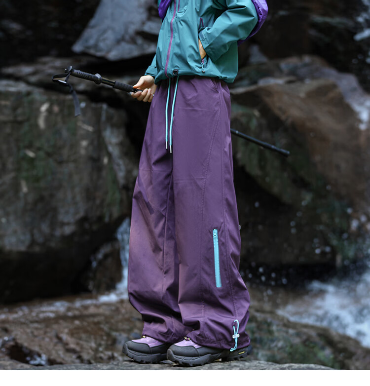 SWAMP AREA Mountain Outdoor Men's Spring Summer Functional Waterproof Lightweight Softshell Hiking Pants KS693 Black M 24