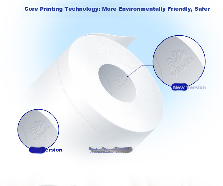 Vinda [Single Pack] Core Roll Toilet Paper, Blue Classic, 1400g, 4-Ply, 140g*10 Rolls, V4069 8