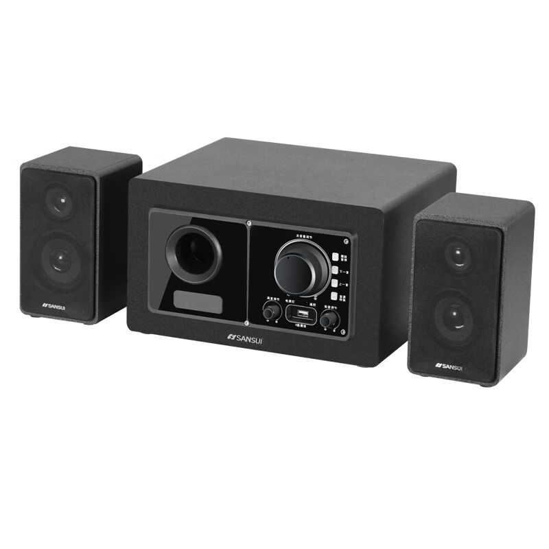 SANSUI 66B Home Subwoofer Wireless Bluetooth Laptop Desktop Computer Speakers Gaming Competitive E-sports Home Theater Hi-Fi Multimedia Speaker