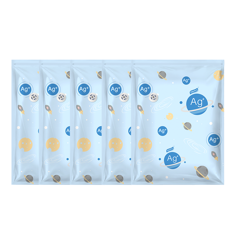 Taili Antibacterial Vacuum Compression Storage Bags Large Capacity Clothes Packing Organizer Bags for Baby Clothes and Quilts, 5 Extra Large Size
