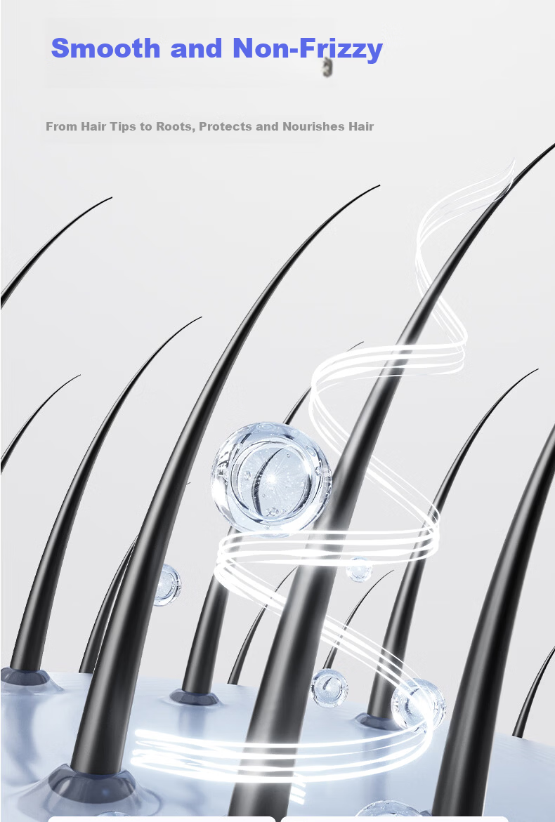 AUX Hair Dryer Home Use Ionic Hair Care Powerful 1800W Foldable Portable Hair Dryer for Men Travel Essential 10