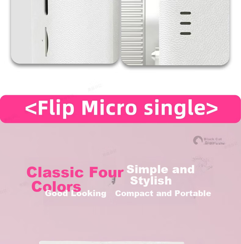 Black Cat Diary Snoopy SN15 Collaboration HD Digital Camera CCD Flip Rotating Retro Student Campus Mini Camera Entry-Level Cute Kids Card Camera Instant Gift 18