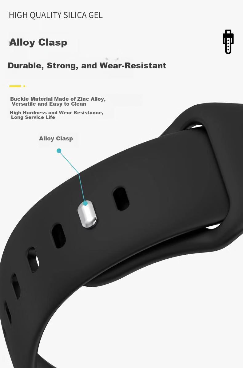 KMaxAI Silicone Strap for vivo WATCH GT 2 iQOO GT 2 Dopamine Sports Watch Band Women's Colorful Fresh Replacement Black 4
