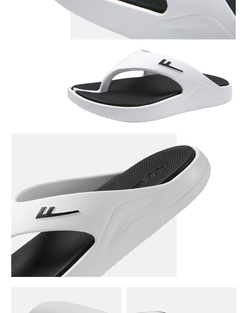 Warrior Official Summer 2026 Outdoor Cushioned Flip Flops for Men, White and Black, Size 38-39 16