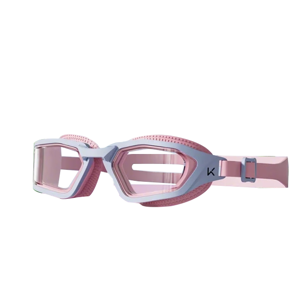 Keep Kids Mid-Frame Swim Goggles Comfortable Waterproof Anti-Fog Soft Silicone Youth Swimming Glasses Frosted Pink