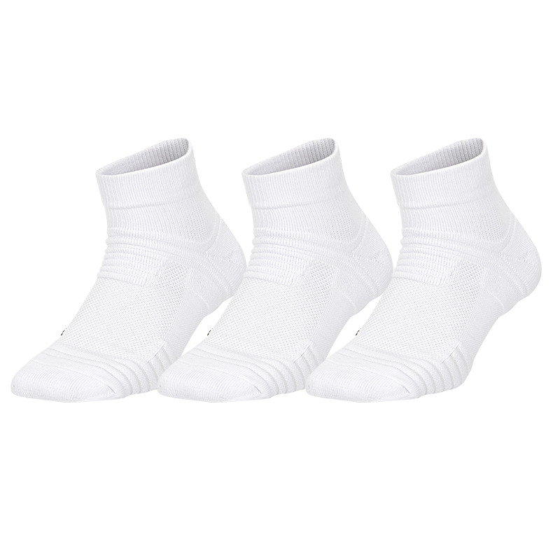 Victor Badminton Socks SK9402-3/AHC/L One Size Three Pairs White Gray Black