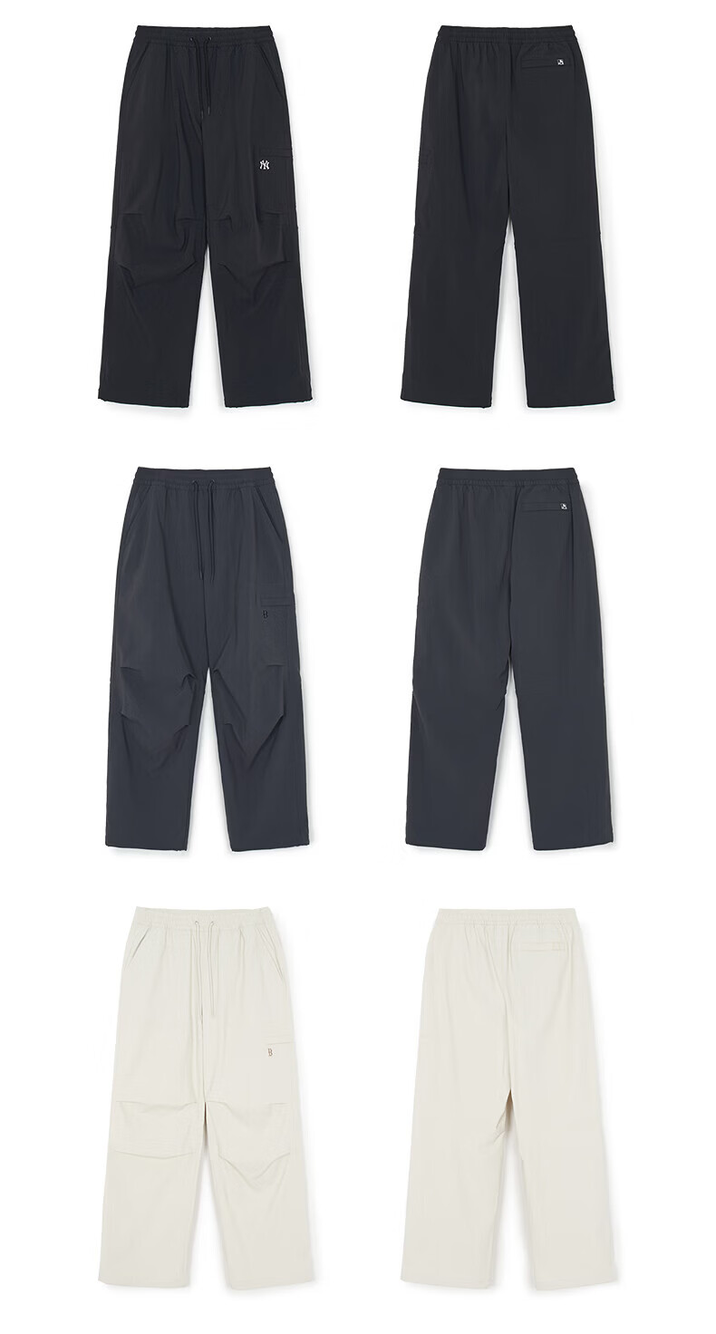 MLB Unisex Parachute Pants Wang Sulong Same Style Casual Wide-Leg Pants 26 Spring New 3AWPB0161-50BKS-M 16