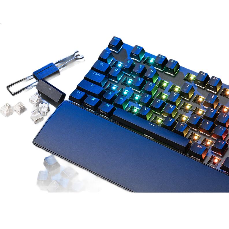Игровая механическая клавиатура ROG Warrior 2X, проводная, с RGB подсветкой, 104 клавиши, NX Snow White Switch V2, черная