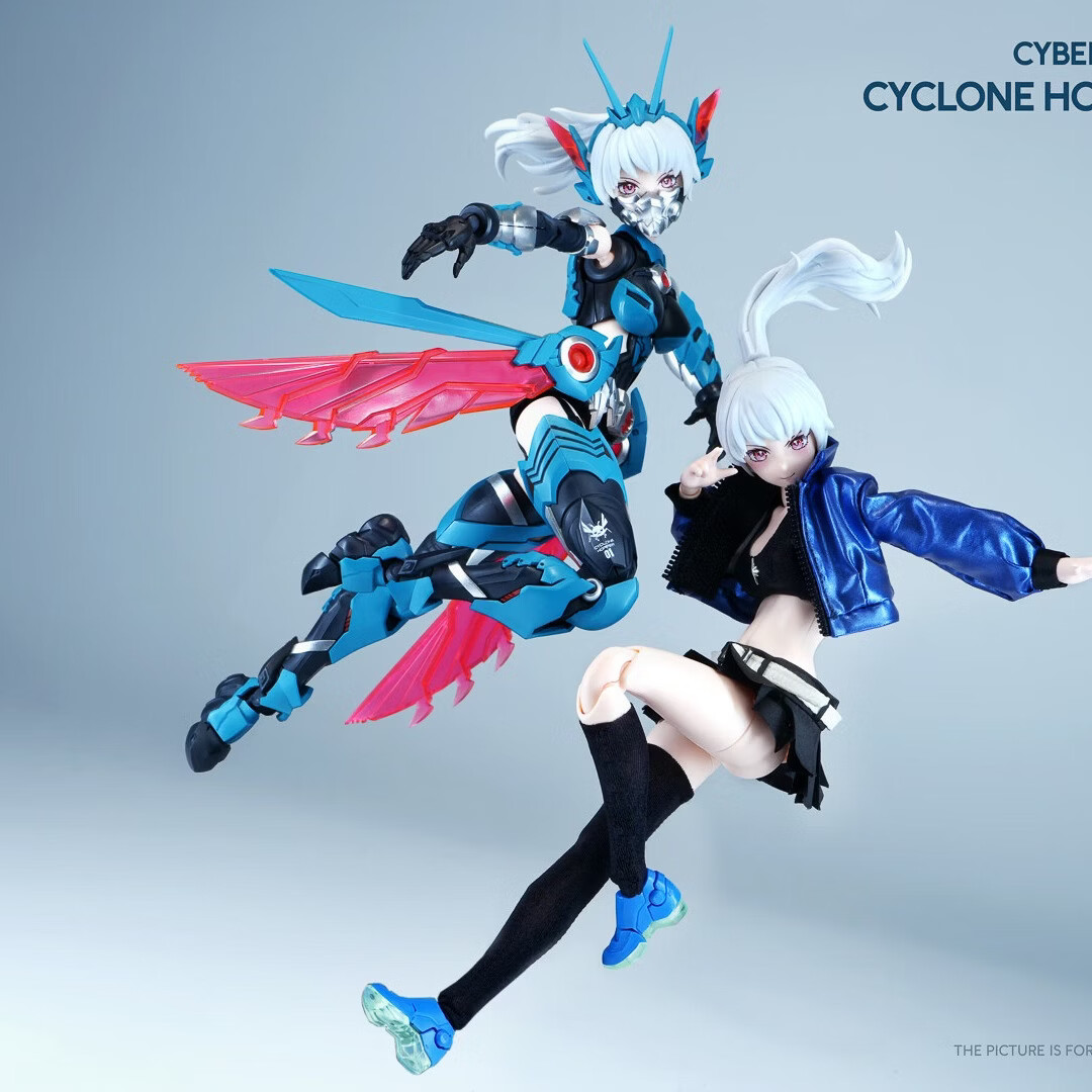 Nuke Matrix Cyber Forest Hurricane Locust Leaf Wind Chan Assembled National Creative Mecha Girl Model