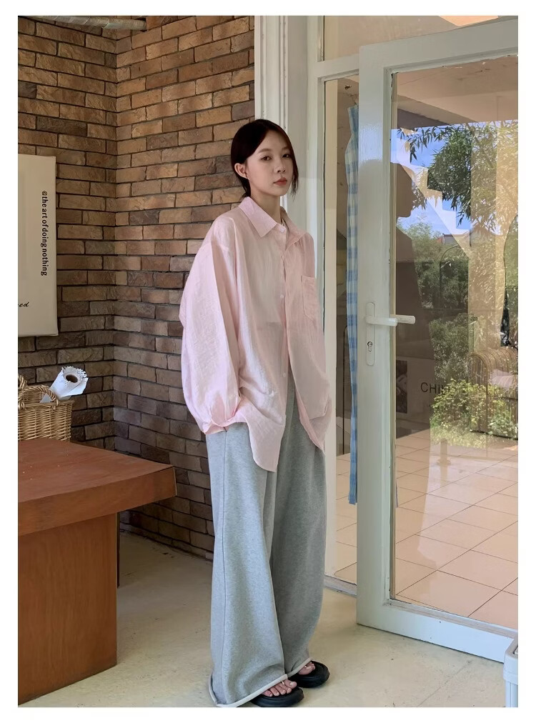 ICH MODE "Island Memory" Summer Physical Sunscreen Shirt Beach Tencel Shirt Cover-up Lightweight Jacket Blue XL 18
