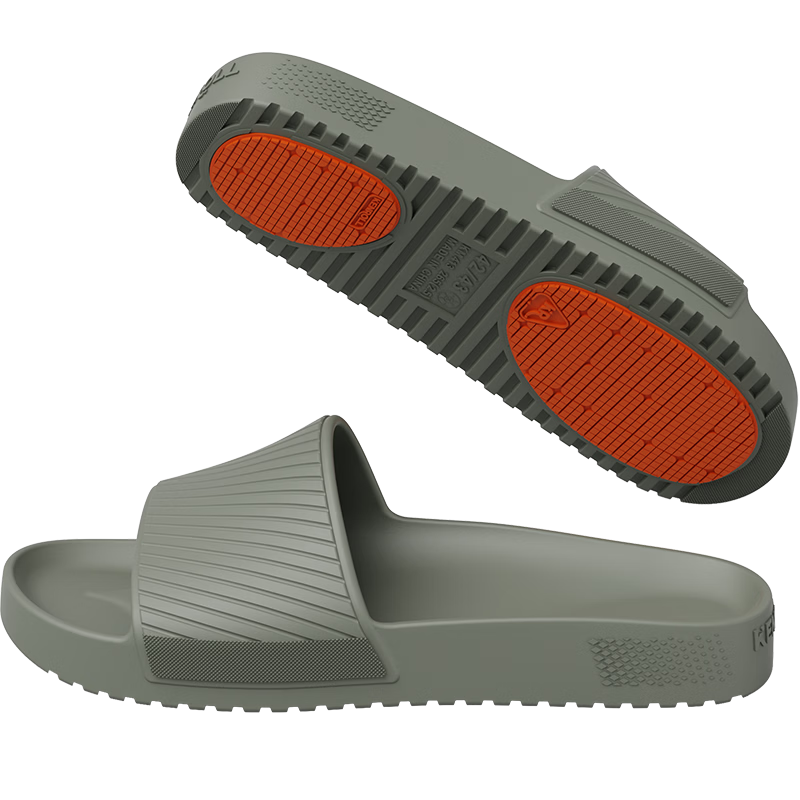 KENROLL Unisex Home and Outdoor Non-Slip Breathable Fashion Wide-Fit Slippers Olive Green 40-41 (255mm)