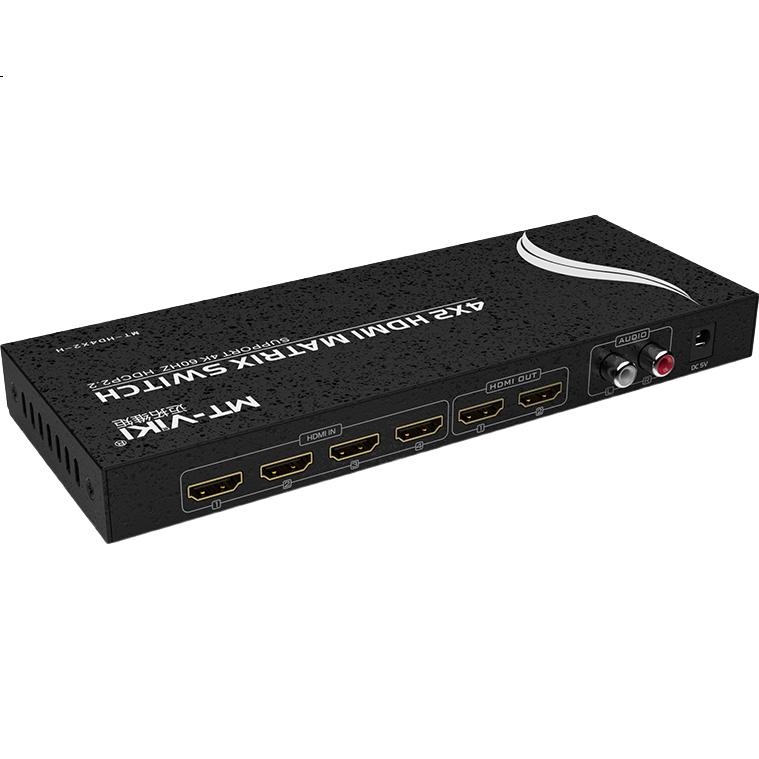 HDMI Matrix Switch MT-Viki MT-HD4X2, 4 входа 2 выхода, 4K