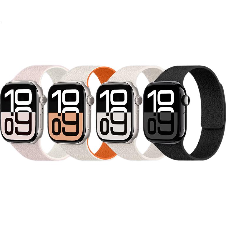 Ремешок MSSM для Apple Watch S11/S10 Silicone Magnetic Strap, IWatch Ultra3/2/s9/se3, черный