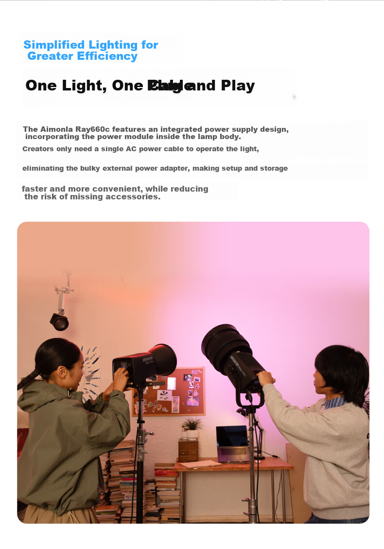 Aputure Amaran Ray 660c RGB Professional Live Streaming Video Fill Light 660W Photography Continuous Lighting Studio Light 13