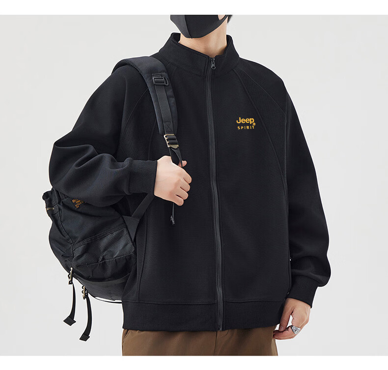 JEEP SPIRIT Men's Jacket Hoodie High-End 2026 Spring Autumn Stylish Sport Casual Trendy Top 8