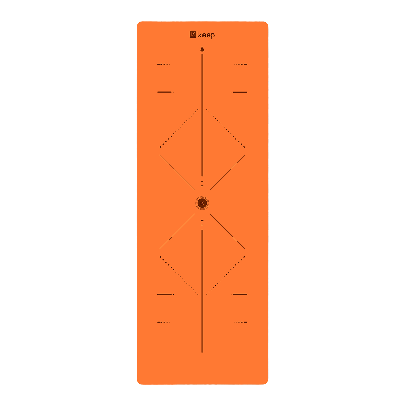 Keep Antibacterial Yoga Mat 2026 New Professional Non-Slip Natural Rubber Fitness Home Women Shock Absorption Soundproof Mat Starry Orange