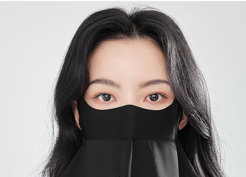 ZIY Seamless Breathable Face Shield Women's Summer Shoulder Neck Integrated Sun Protection Mask UV Protection Eye Corner Face Cover 16