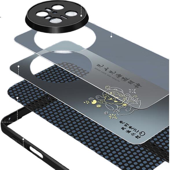 Чехол для телефона XP для Huawei Mate 80/80 Pro, защита полной линзы, противоударный, с охлаждением, матовый, для мужчин и женщин, бизнес, китайский стиль, серый