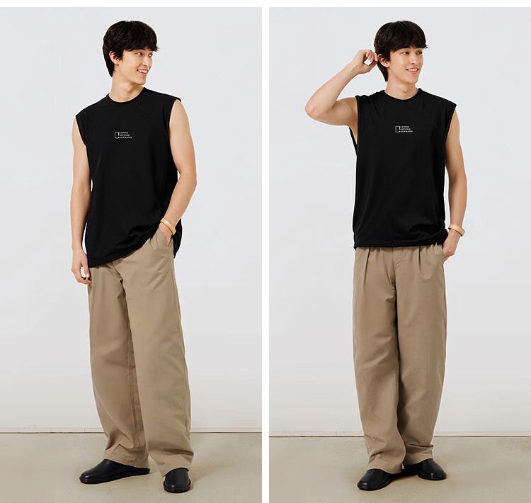 Semir Geography Series Collaboration Men's Summer Moisture-Wicking Quick-Dry Loose Knit Fashion Vest 101325102102 14